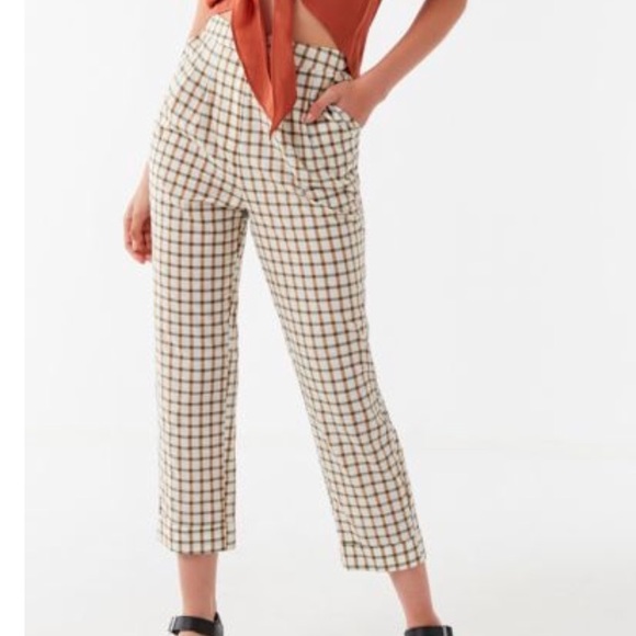 High rise plaid pants from urban outfitters - Picture 1 of 1
